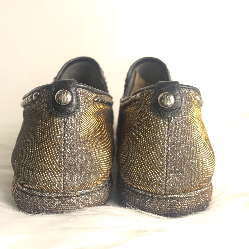 Stuart Weitzman Pyrite Slip On Loafers - Picture 4 of 8